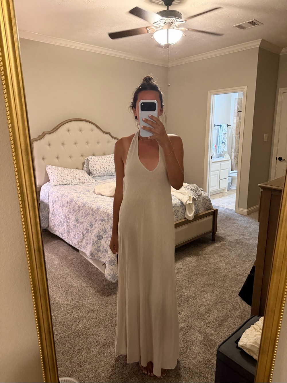 Bellambra Cream Linen Maxi Dress - Picture 4 of 4
